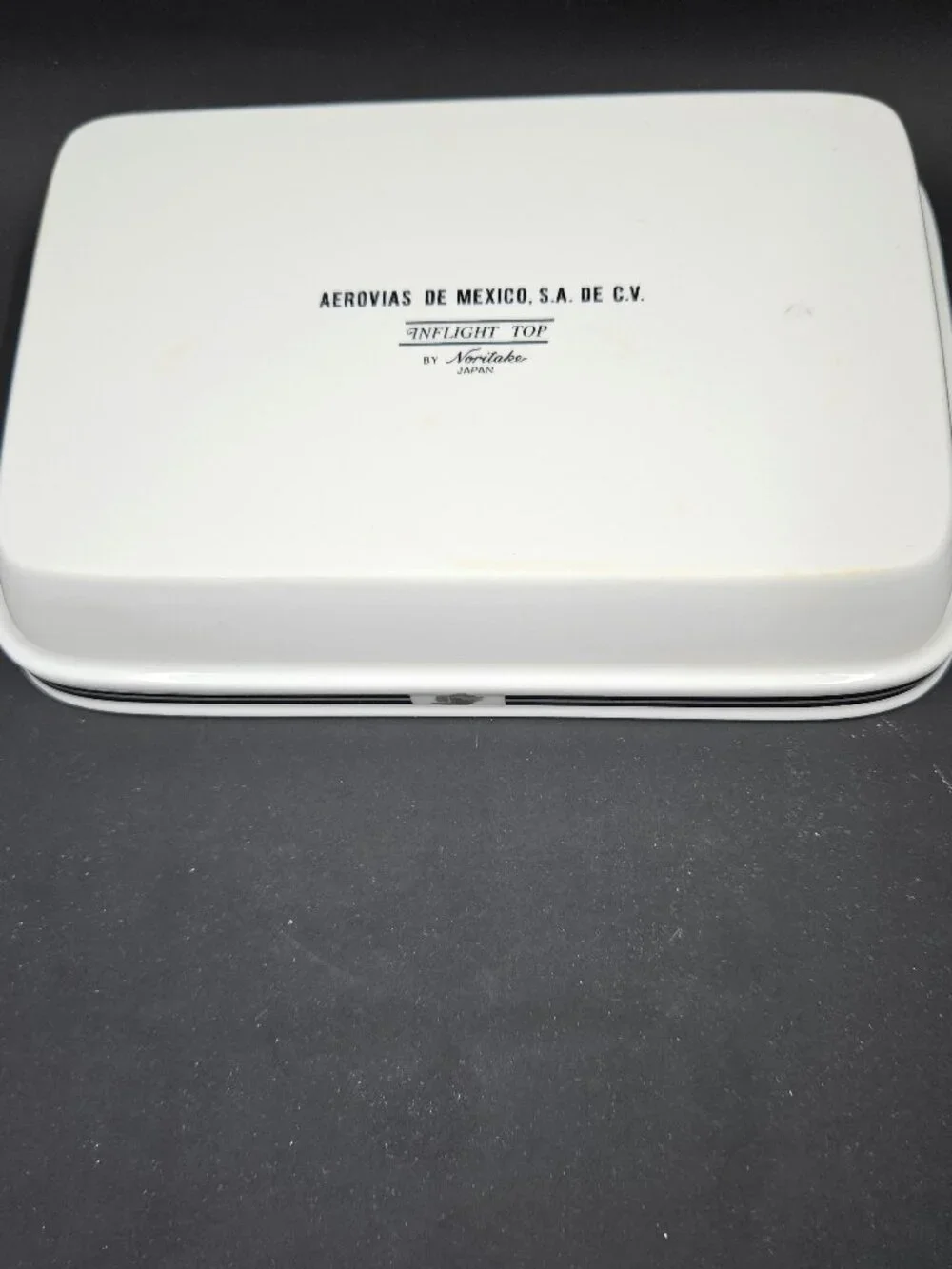 Vintage Aeromexico Hot Entree Porcelain Dish INFLIGHT TOP Noritake Japan